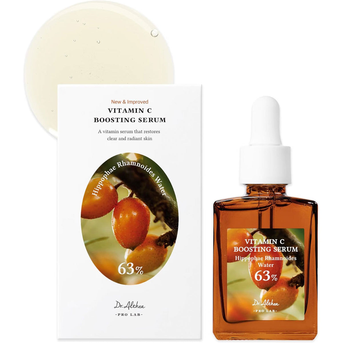 Dr.Althea Vitamin C Boosting Serum, Sérum Facial Iluminador e Hidratante, Ayuda a Mejorar la Apariencia del Tono y Aporta Luminosidad a la Piel, 30 ml