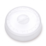 Tapa Microondas 24 cm, Cubierta Antisalpicaduras para Microondas, Fácil de Limpiar, Protege la Comida y la Cocina de la Grasa, Plástico Duradero, Adaptándose Perfectamente a Platos de Tamaño Estándar, 24 cm