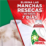 Ariel Detergente Líquido de Ropa para Lavadora, Limpieza Profunda y Quitamanchas, Remueve Manchas Resecas, Resultado Impecable, Eficaz en Frío