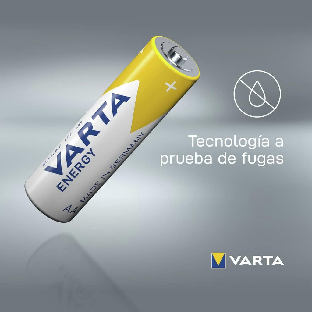 VARTA Pilas AA y AAA Alcalinas de Alto Rendimiento, 20 Pilas AA + 20 Pilas AAA, VARTA Energy, Larga Duración, Energía Continua, Ideal para Controles Remotos, Juguetes Electrónicos, Linternas, Lámparas, Relojes, Cámaras y Otros Dispositivos de Uso Diario
