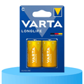 Pilas C Alcalinas de Alto Rendimiento, VARTA Longlife, Ultra Larga Duración, Energía Potente y Continua, Ideal para Linternas de Alto Consumo, Radios Portátiles, Juguetes por Control Remoto, Relojes, Despertadores y Dispositivos con Alta Demanda