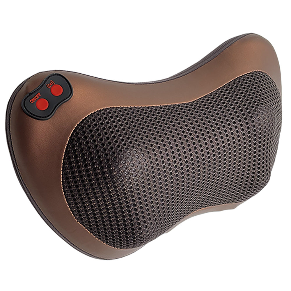 Almohada Masaje con 8 Cabezales de Masaje con Rotación Bidireccional, 3 Velocidades Ajustables, Función de Calor Suave, Ideal para Casa o Viajes, Perfecto para Cuello, Espalda, Piernas y Brazos, Diseño Ergonómico, Materiales Duraderos