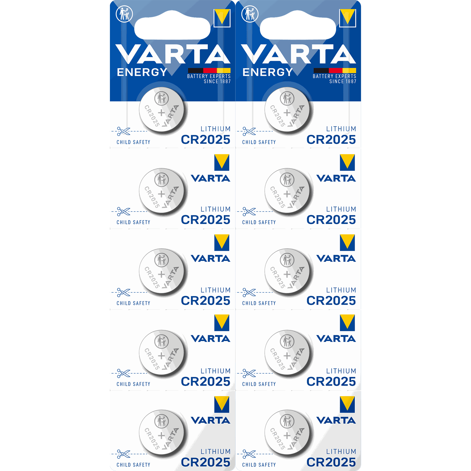 Pilas Boton CR2025 de Litio de Alto Rendimiento, Larga Duración, Ideal para Relojes, Controles Remotos, Calculadoras, Básculas, Audífonos, Juguetes y Otros Dispositivos Pequeños - VARTA