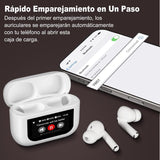 Auriculares Inalambricos de Bluetooth con Estuche de Carga, Distancia de Transmisión: 10m, 7h de Tiempo de Uso, Pantalla Táctil, Rango de Respuesta de Frecuencia: 20Hz-20KHZ, Carga USB, Capacidad de Batería de los Auriculares: 40mAh