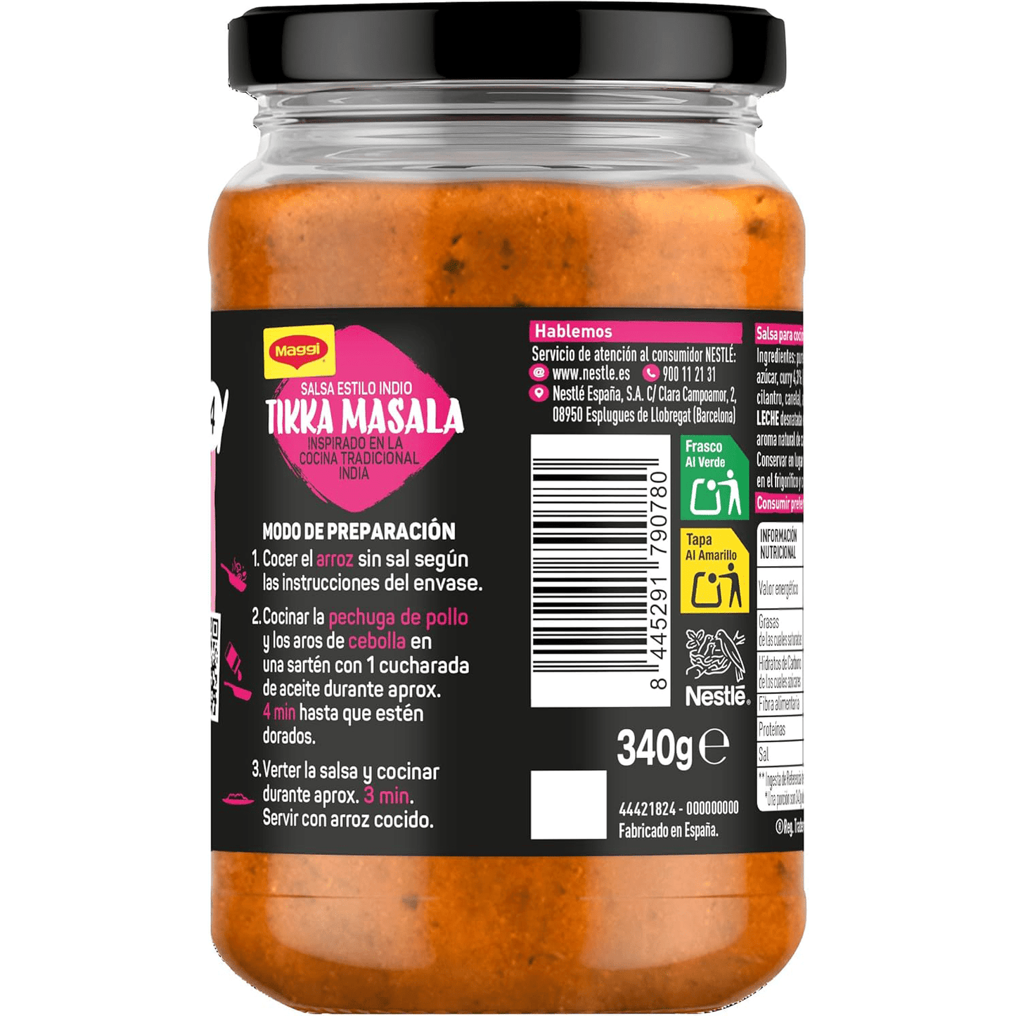 Maggi Salsa Estilo Indio Tikka Masala, 340 g