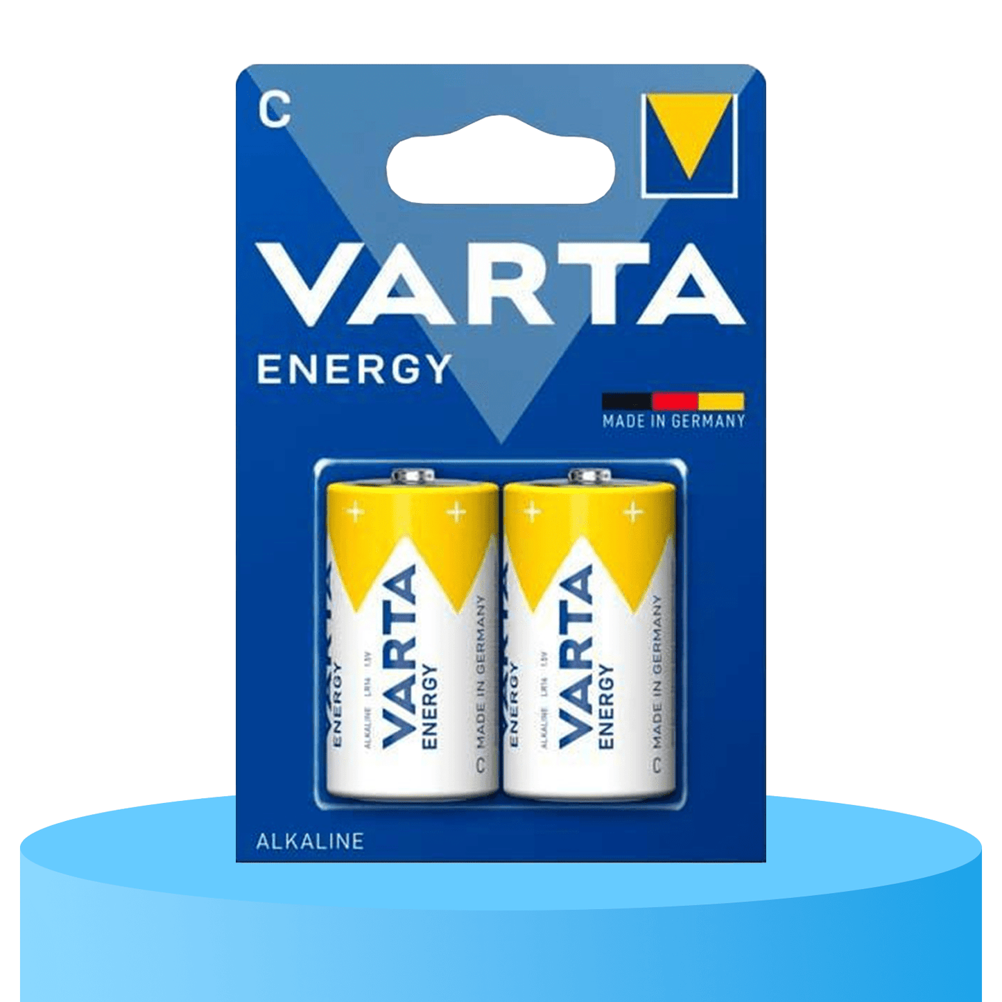 Pilas C Alcalinas de Alto Rendimiento, VARTA Energy, Larga Duración, Energía Continua, Ideal para Juguetes, Linternas Medianas, Radios Portátiles, Equipos de Audio y Otros Dispositivos de Consumo Moderado - VARTA