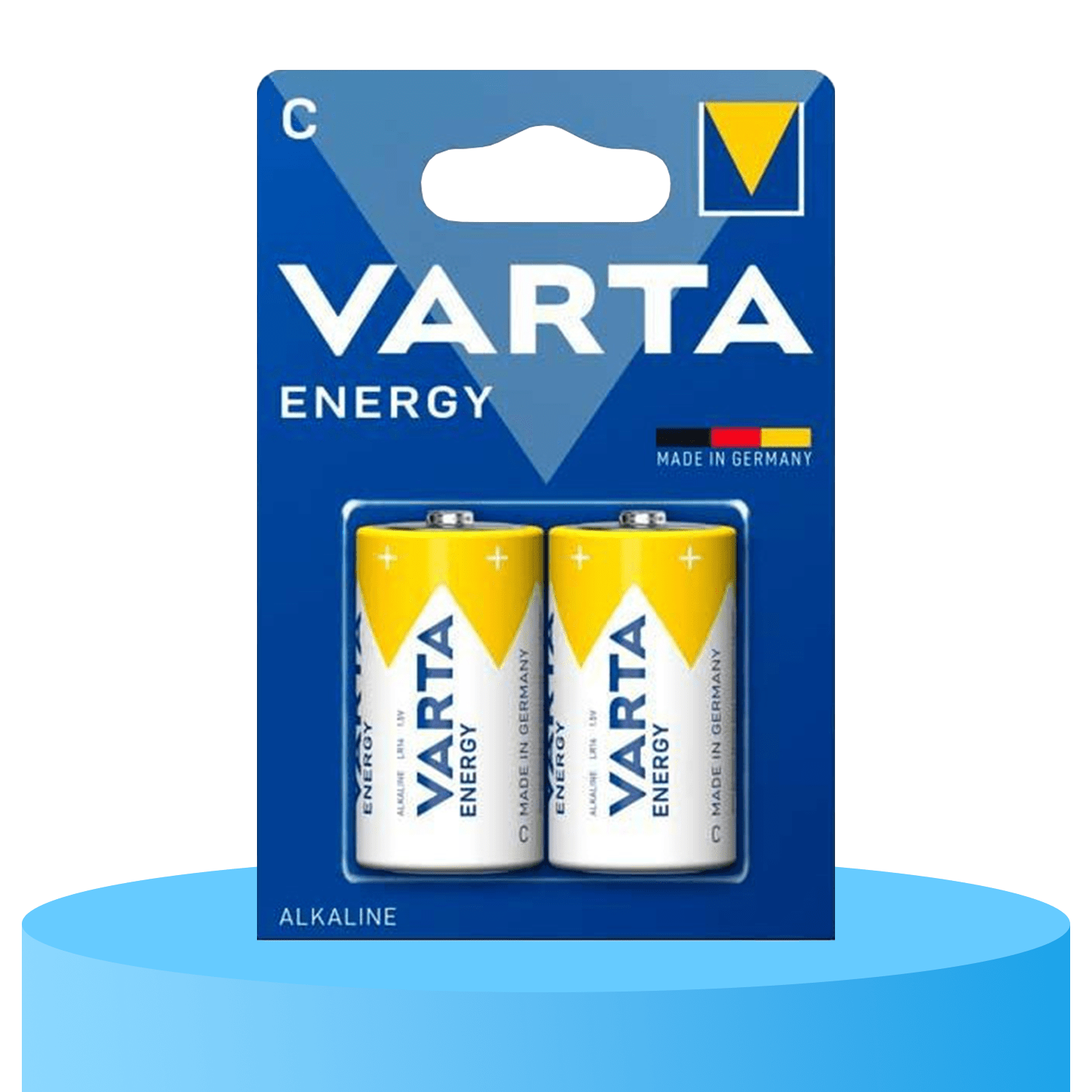 Pilas C Alcalinas de Alto Rendimiento, VARTA Energy, Larga Duración, Energía Continua, Ideal para Juguetes, Linternas Medianas, Radios Portátiles, Equipos de Audio y Otros Dispositivos de Consumo Moderado - VARTA