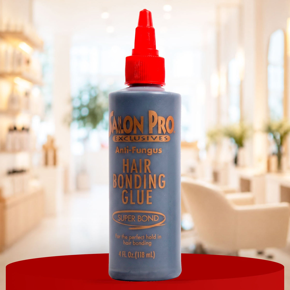 Salon Pro Exclusives Super Bond Hair Bonding Glue, Pegamento para Extensiones de Cabello, Pelucas y Cortinas de Malla con Fórmula Higiénica de Secado Rápido y Alta Duración, 118 ml