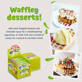 WafFULLS! Gofres de Manzana, 12 Gofres para Picoteo, Desayuno y Merienda, Barritas Esponjosas Rellenas de Crema de Manzana, Gofres Envueltos Individualmente Listo para Comer, Caja con 12 Gofres