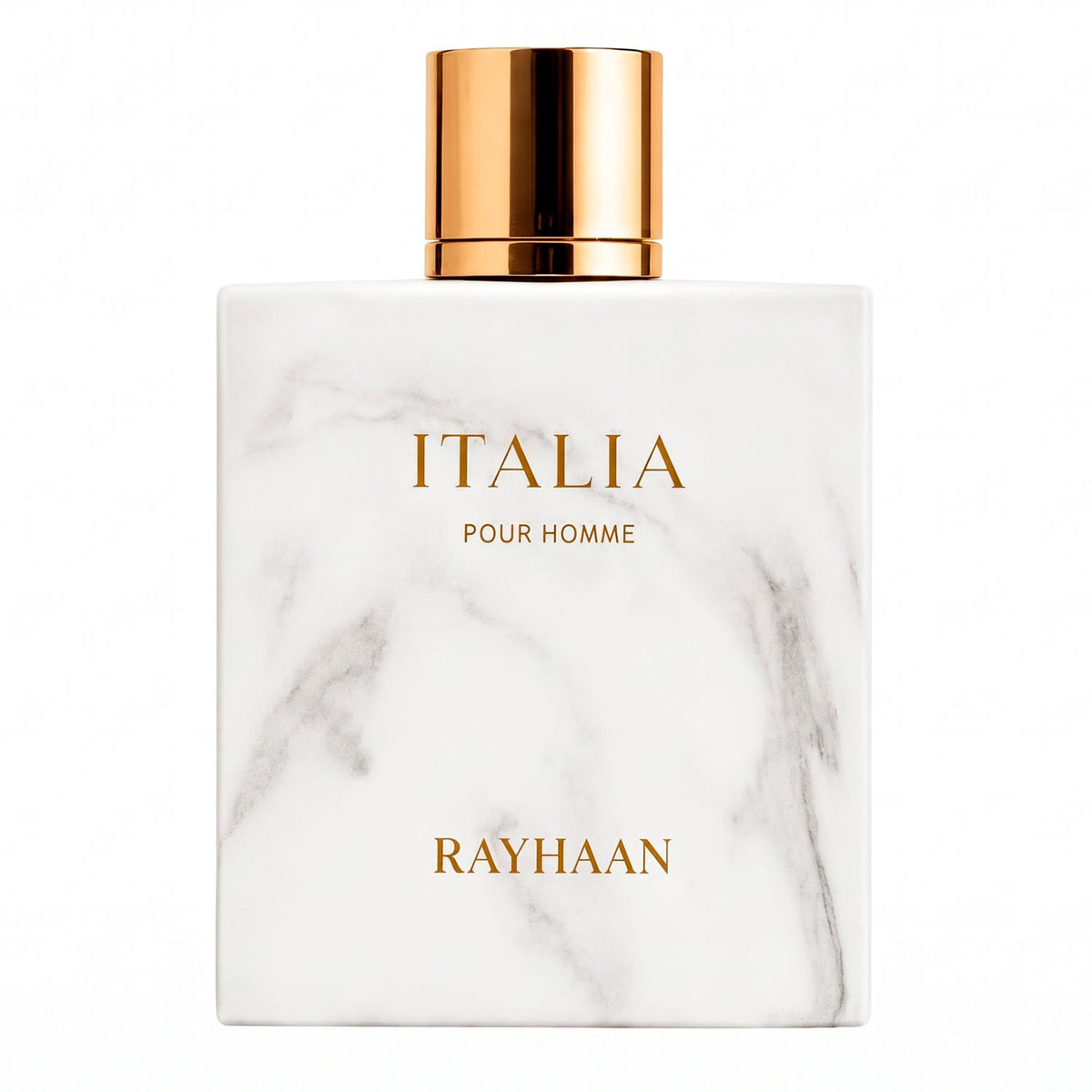 Rayhaan Italia Eau de Parfum, Perfume Árabe de Aroma Fresco y Envolvente con Notas Cítricas, Dulce y Especiado con Bergamota, Limón, Miel, Canela y Vainilla, 100 ml