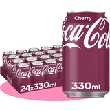 Coca-Cola Cherry, Refresco de Cola con Sabor a Cereza, Pack de 24 Latas de 330ml