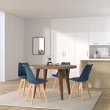 1/2/4/6 Unidad Sillas para Comedor, Sillas para Cocina con Asiento Blando, Tapizado y Patas Resistentes de Madera de Haya, Sillas Nórdicas