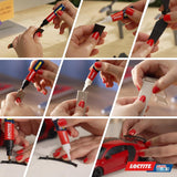 Loctite Super Glue-3 Plásticos Difíciles Transparente 2g + 4ml, Pegamento Líquido Apto para PP, PE, PTFE, PVC, Reparación Rápida 4x Más Fuerte, Aplicación Cómoda y Precisa, Con Rotulador Activador