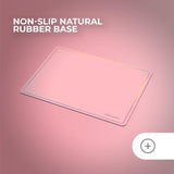 Mars Gaming MMP124, Alfombrilla Gaming 360x260mm, Diseño de Bordes Rainbow, Base Antideslizante de Caucho Natural, Superficie Nanotextil de Alta Precisión, Alfombrilla de Ratón Flexible, Rosa