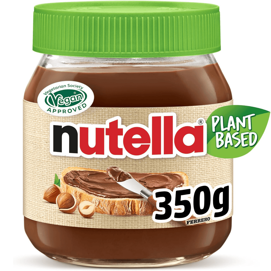 Ferrero Nutella Vegetal Plant-Based, Crema de Avellanas y Cacao para Untar, Vegana, Sin Lactosa, Sin Gluten, Ideal para el Desayuno de Veganos y Personas Intolerantes a la Lactosa, 350g por Tarro