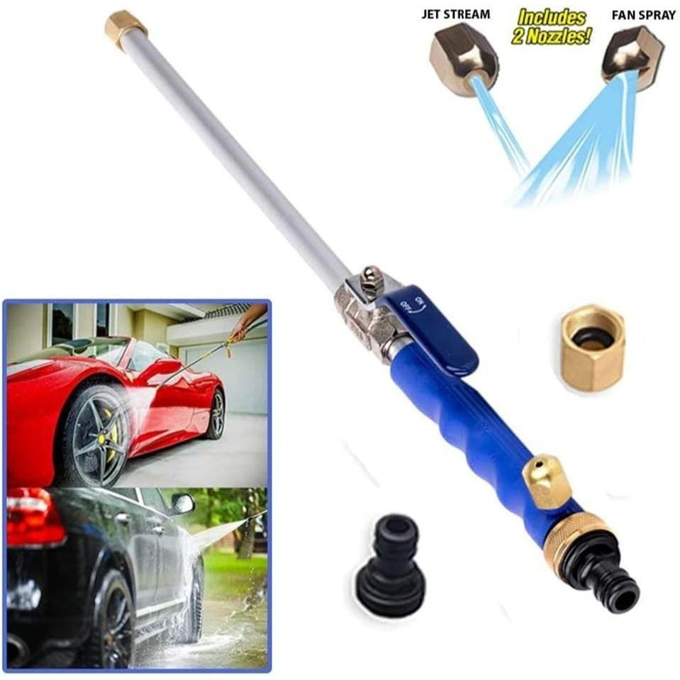 Lanza Alta Presión, Varilla de Lavadora de Alta Presión con 2 Boquillas, Conexión Directa a Manguera, Desincrusta fácilmente la Suciedad sin Esfuerzo, Pistola de Alta Presión Ideal para la Limpieza de Coches, Exteriores, Jardines, Canaletas