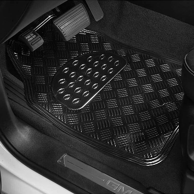 Alfombrillas Coche Antideslizantes, Set 4 Alfombrillas Universales para Coche, Hechas de PVC Duradero y Resistente, Instalación Fácil y Protección Completa para el Interior del Vehículo, Fácil de Limpiar