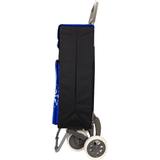 Carro Compra Plegable con Bolsillo Térmico para Congelados, Carro Plegable con Ruedas, Bolsillo Trasero con Cremallera, 2 Compartimentos Extra en Total, Con Capacidad de hasta 54 Litros y 40 Kg de Carga Máxima