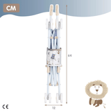 Silla de Juguete para Niños, Silla Plegable con Cinturón para Sujetas al Muñeco, Ideal para Muñecas de 30 y 40cm, Fomenta la Imaginación, la Afectividad y la Sociabilidad, 28 x 42 x 56 cm