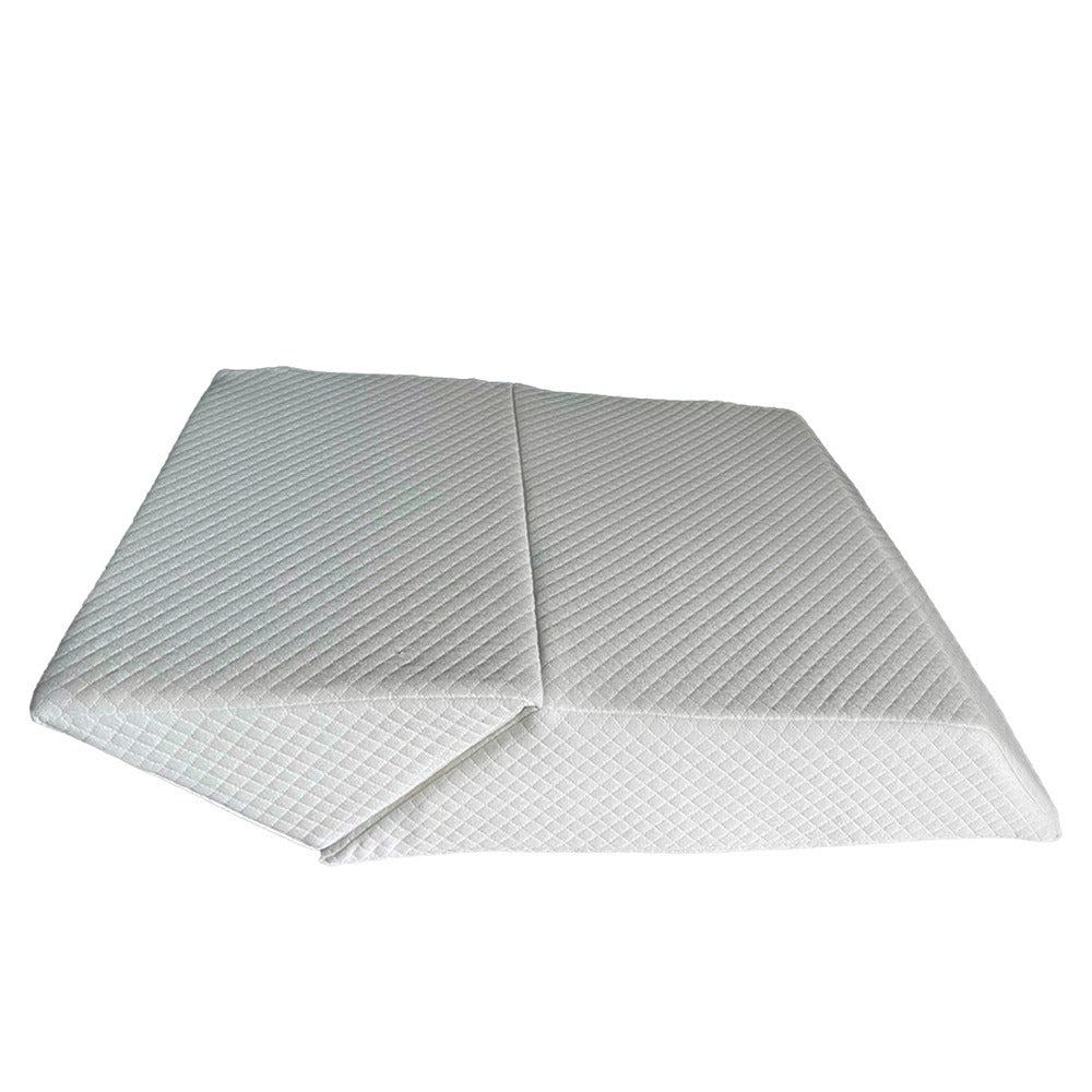 Cojin Triangular de Espuma Viscoelástica de 60 x 40 x 24 cm, Diseño Multiposición, Ideal para Leer, Recostarse o Levantar las Piernas, Amortiguación Perfecta, Adaptable al Cuerpo, Ayuda a Corregir la Postura, Espuma 18D
