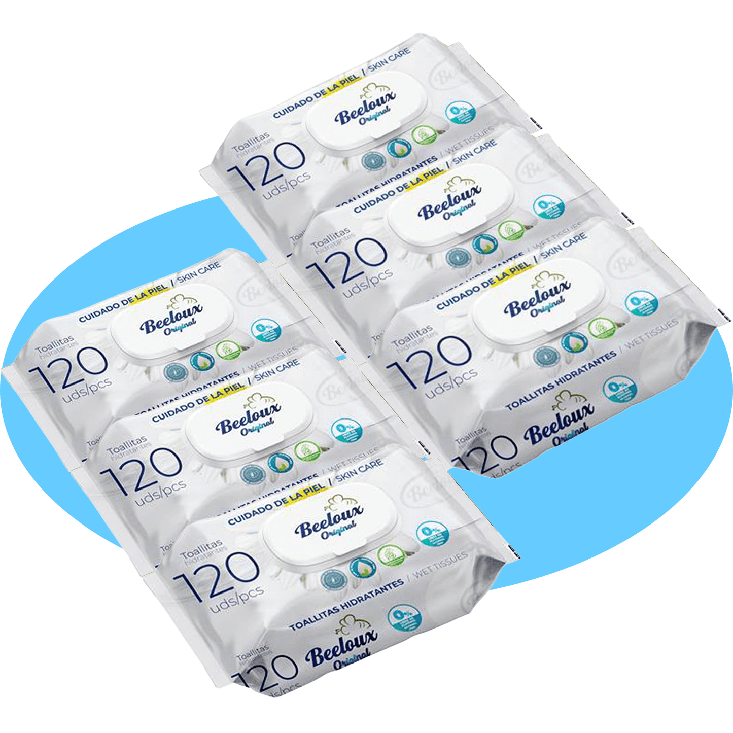 Toallitas Húmedas, Cuidado e Hidratación Profunda, Fibras Ultrasuaves ideales para Piel Sensible, Perfume Fresco, Packs de 3/6/9/12 Unidades, 360/720/1080/1440 Toallitas