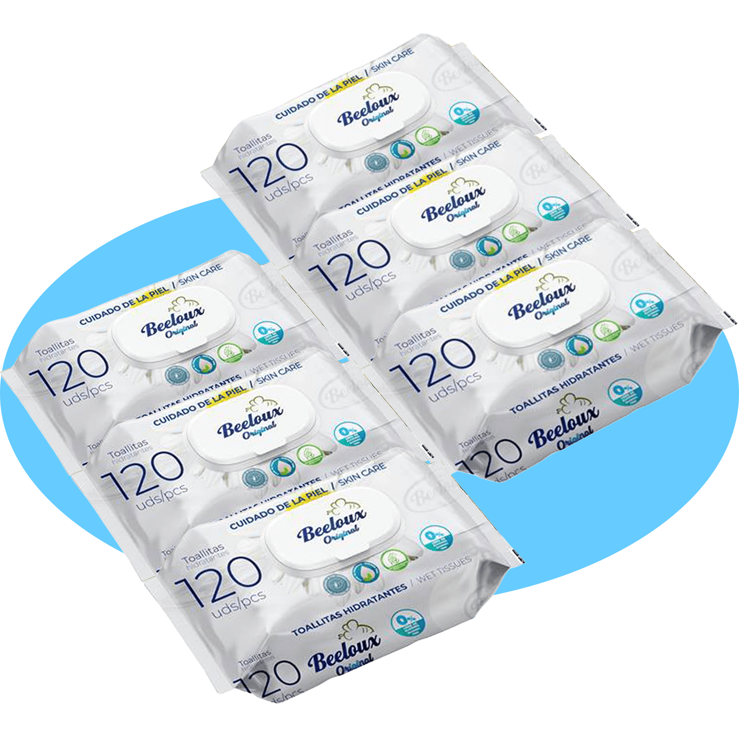 Toallitas Húmedas, Cuidado e Hidratación Profunda, Fibras Ultrasuaves ideales para Piel Sensible, Perfume Fresco, Packs de 3/6/9/12 Unidades, 360/720/1080/1440 Toallitas