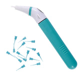 Limpiador Interdental, Cabezal Desmontable, Limpieza Eficaz, Ideal para Completar la Limpieza Dental, Puntas Desechables de Nylon, Tamaño Compacto, Funciona con 1 Pila AA