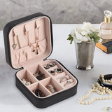 Mini Joyero Viaje, Estuche Portátil para Joyas, Organizador Joyas, Portable, Ideal para Viajes, Cremallera Resistente, Caja de Almacenamiento para pendientes, anillos, collares, pulseras