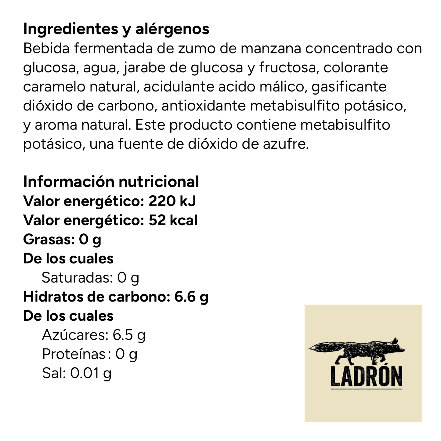 Ladrón de Manzanas Cider, Sidra 24 Latas de 330ml, Ladrón de Manzanas Sabor Original, 4,5% Volumen de Alcohol