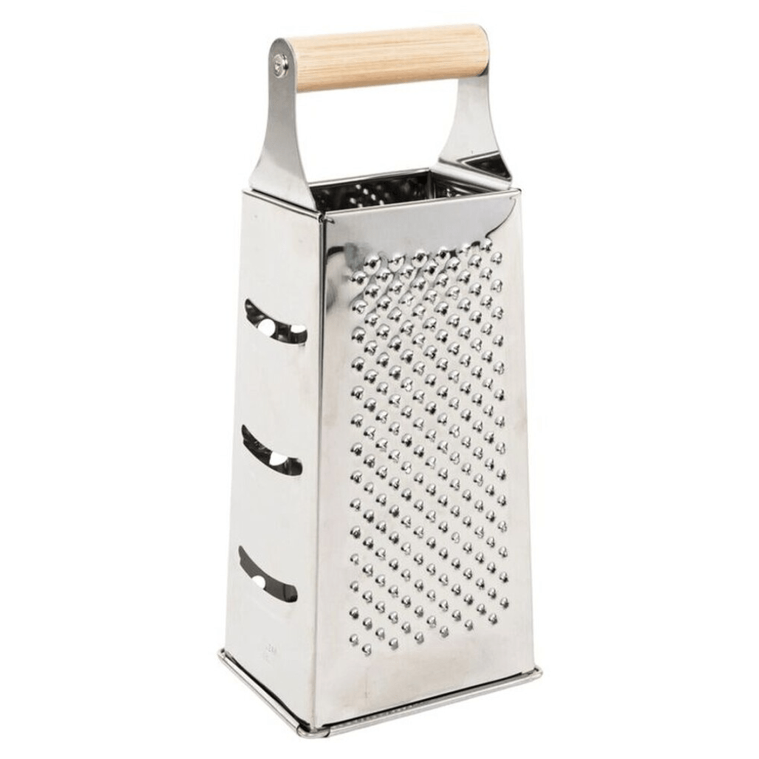 Rallador Cocina de Acero Inoxidable, 4 Tipos de Cortes Diferentes, Rallador de 4 Lados, Asa Superior Resistente, Fácil de Limpiar