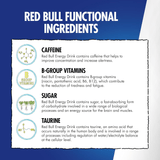 RED BULL Bebida Energética, Refresco Energético con Cafeína, Vitamina B y Taurina, Latas de 250/335/473ml