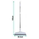 Escoba de Silicona, Cabezal de Ángulo Versátil Ajustable a 135°, Perfecta para Eliminar Líquidos y Manchas, Fácil Uso en Espacios de Difícil Acceso, Eficaz para Limpiar Cristales, Flexibilidad Ideal para Suelos y Superficies Lisas, 30.5 x 105cm