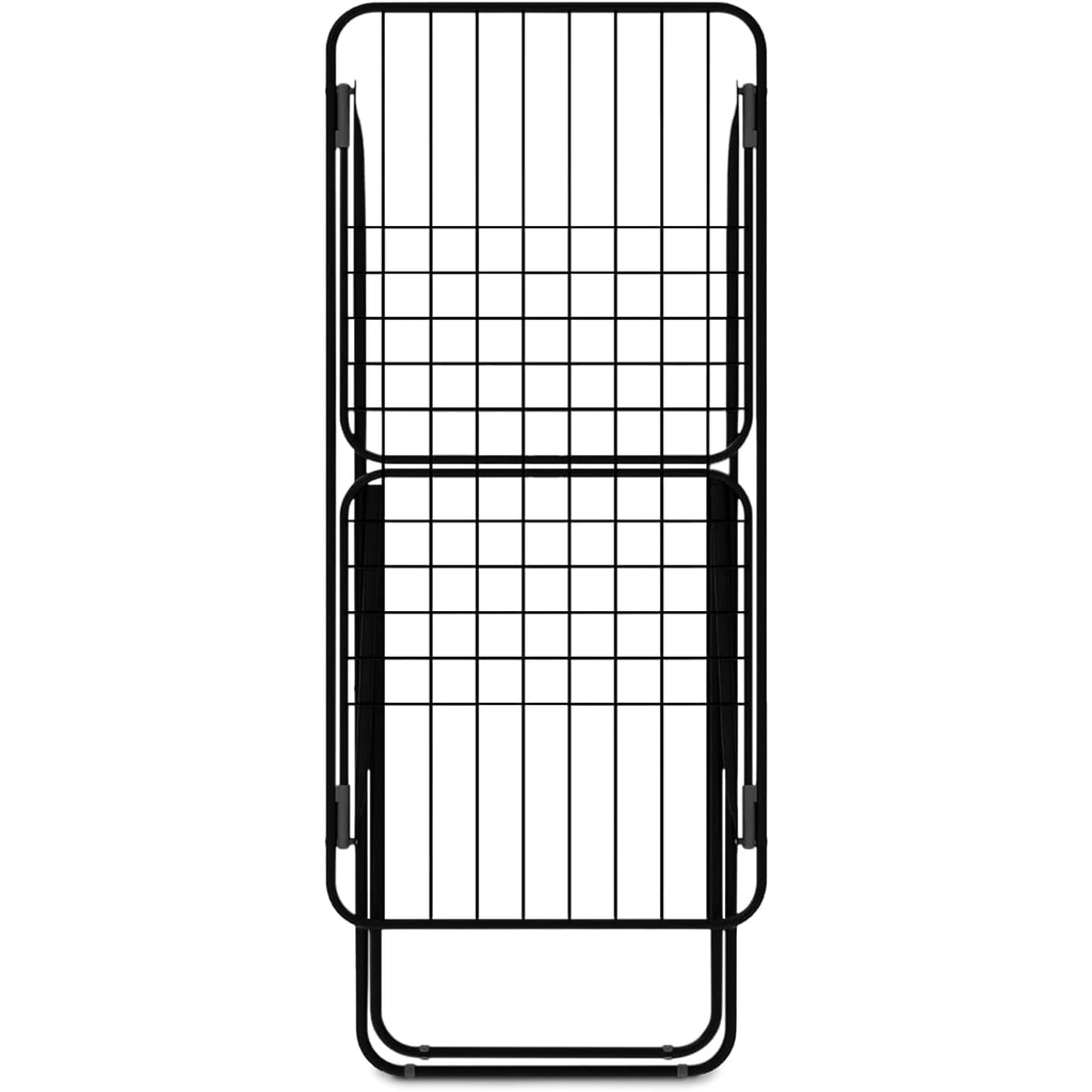 Tendedero Plegable de Metal con Alas y Estructura Ligera, 20 Metros de Superficie de Tendido, Resistente al Sol y a la Intemperie