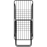 Tendedero Plegable de Metal con Alas y Estructura Ligera, 20 Metros de Superficie de Tendido, Resistente al Sol y a la Intemperie