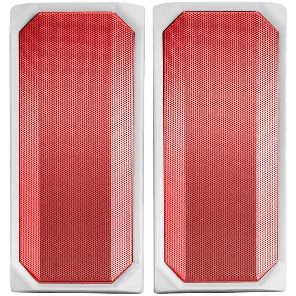 Mars Gaming MSRGB, Altavoces Gaming15W Bluetooth 5.0, Iluminación RGB, Full Mesh, 2 Drivers Activos, Blanco
