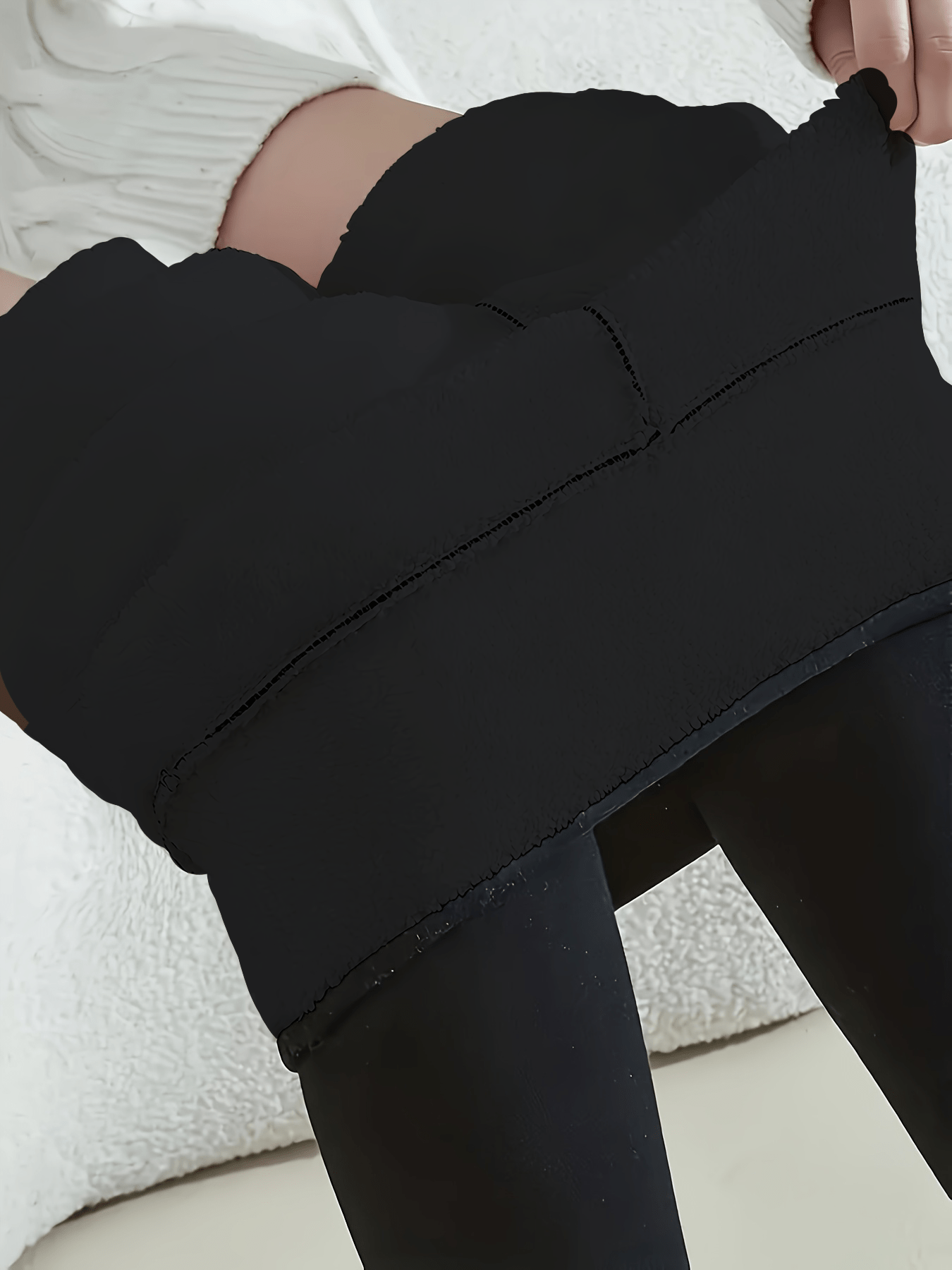 Leggins Térmicos Mujer con Forro de Felpa, Elásticos, Calientes y Acogedores