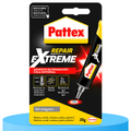 Pattex Repair Extreme Pegamento de Reparación Universal, Cola Impermeable Ideal para Reparaciones en Interiores y Exteriores, Resistente a la Temperatura, Flexible, Resistente al Agua, 20g