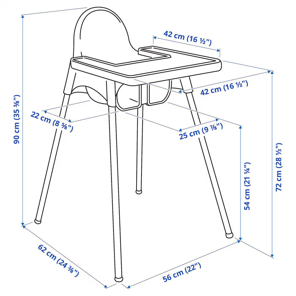 Trona Bebe Portátil, Fácil de Desmontar y Transportar, Segura, Estable y Resistente, Incluye Cinturón de Seguridad, Trona Bebé para Comer
