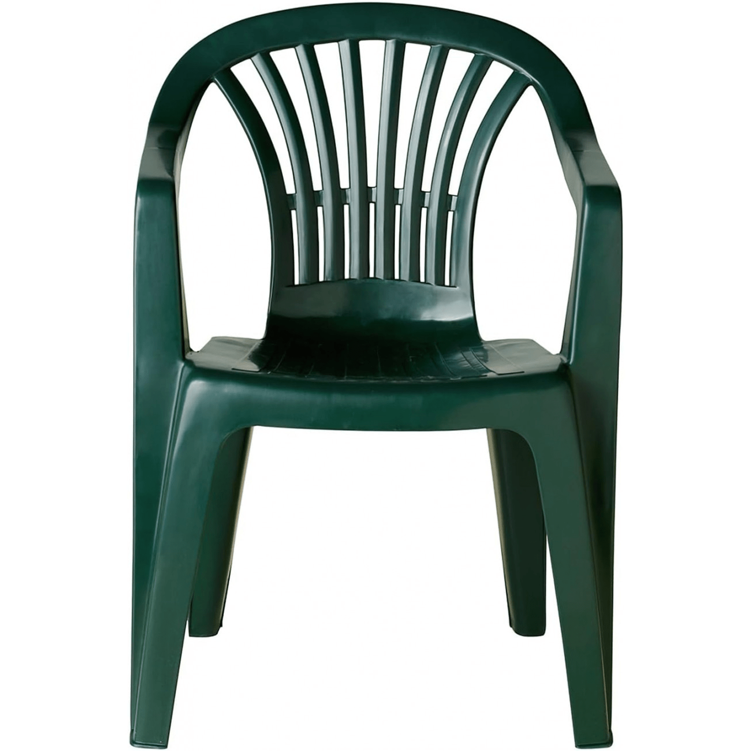 Silla Jardín Exterior de Plástico Resistente, Ideal para Jardín, Patio, Playa o Camping, Apilables, 55 x 53 x 82 cm