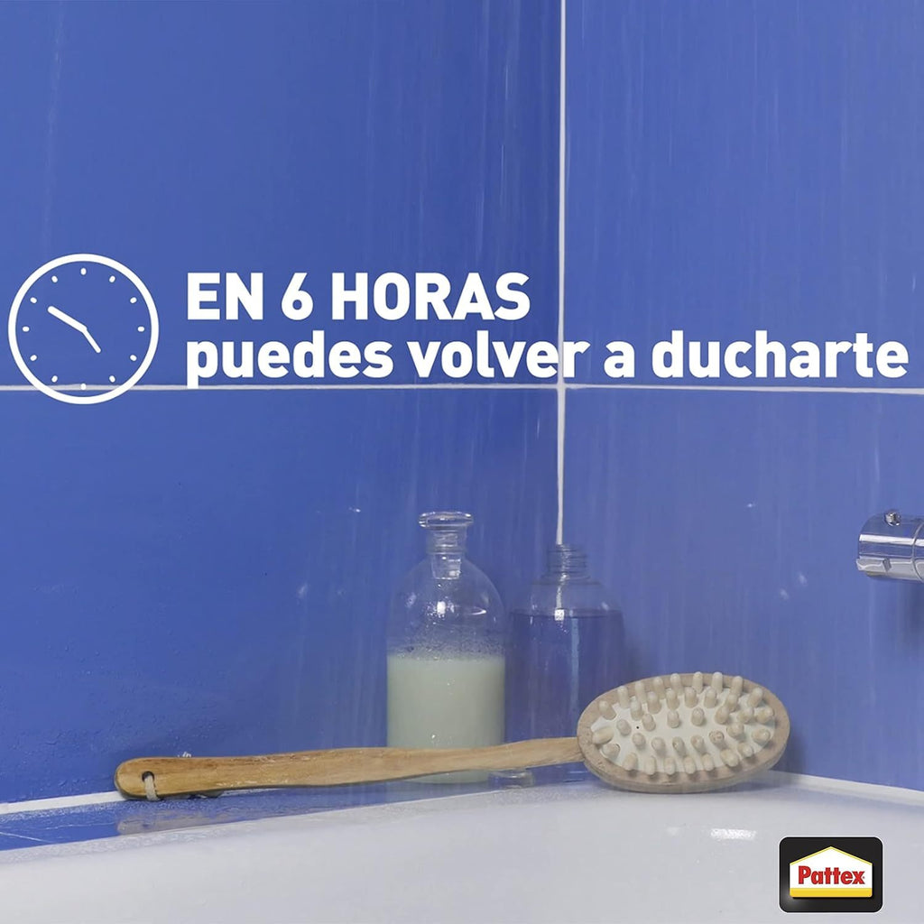 Pattex RE-NEW, Silicona Blanca para Juntas, Juntas Limpias Fácilmente, Silicona Resistente, Sellador de Juntas de Cocina y Baño, 2 x 80ml
