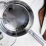 Batería de Cocina 12 Piezas, Juego de Ollas, Cazo y Sartén de Acero Inoxidable, Tapas Incluidas, Apto para Lavavajillas, Apto para Cocina Eléctrica, Gas, Vitrocerámica e Inducción