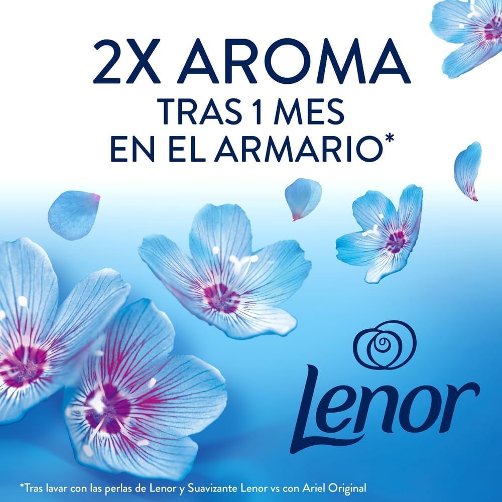 LENOR Perlas Lavadora Perfumadas para la Ropa, Suavizante con Fragancia Frescor de Abril, Potenciador de Frescor, 41 Lavados, 495g