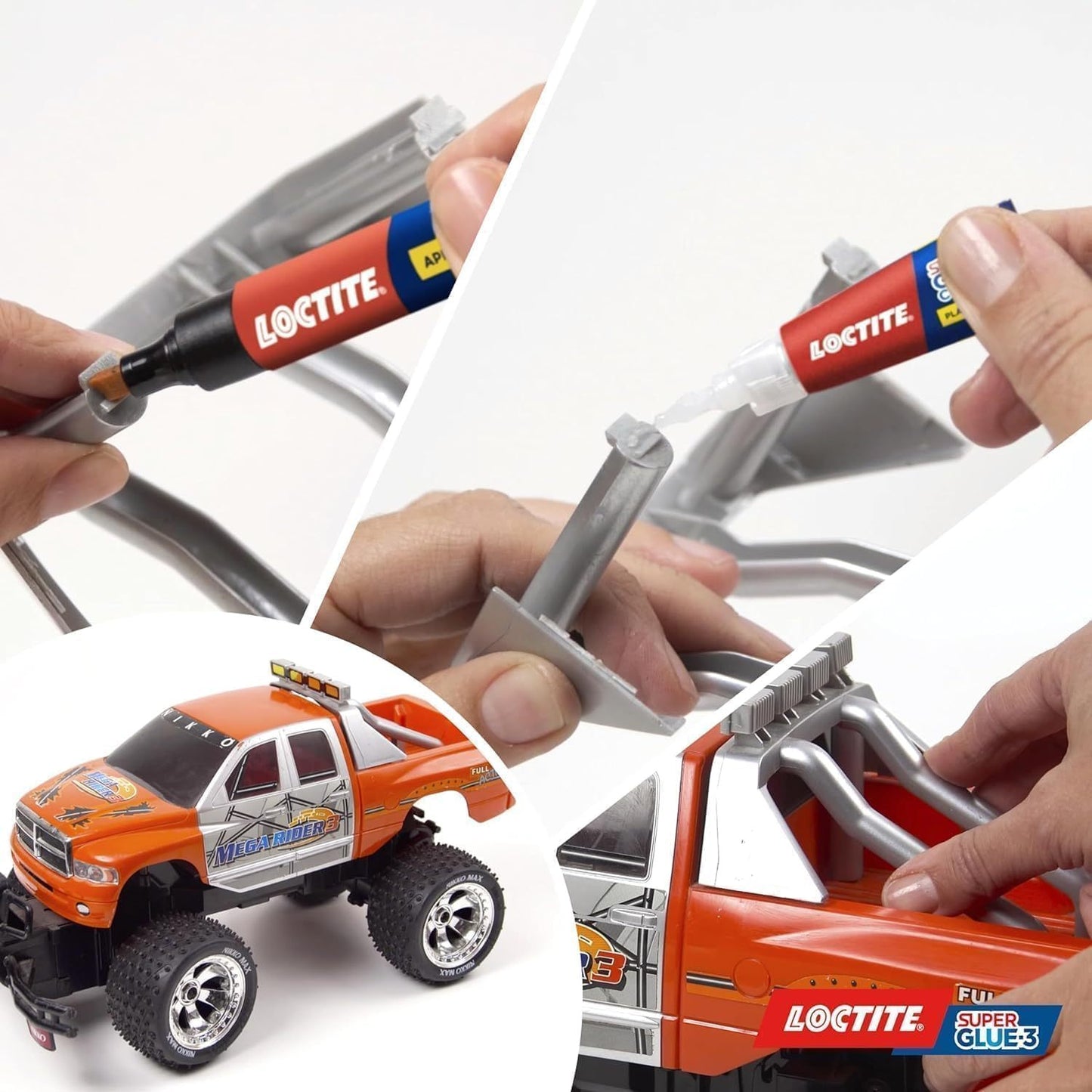 Loctite Super Glue-3 Plásticos Difíciles Transparente 2g + 4ml, Pegamento Líquido Apto para PP, PE, PTFE, PVC, Reparación Rápida 4x Más Fuerte, Aplicación Cómoda y Precisa, Con Rotulador Activador