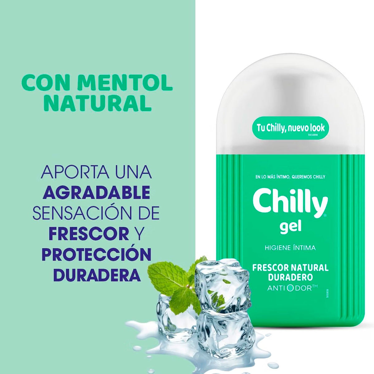 Chilly Jabón Íntimo para Mujer, Higiene Íntima Diaria con Sensación de Frescura, Limpieza Suave y Textura en Gel, 250 ml