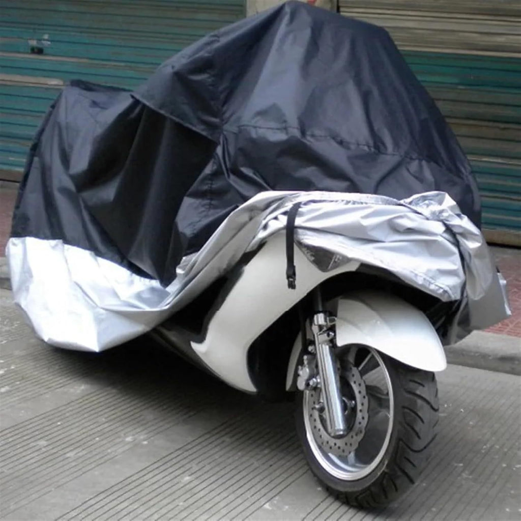 Funda para Motocicleta Impermeable y Duradera ideal para Todas las Estaciones, Cubierta para Moto Resistente a la Interperie, Lluvia, Sol, Nieve y Polvo, Resistente a Desgarros, 120 x 210 cm