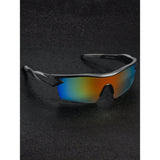 Pack 2 Gafas Ciclismo, Gafas de Sol Deportivas Unisex con Media Montura, Gafas De Sol Polarizados con Máxima Claridad y Protección UV, Minimiza el Deslumbramiento, Resalta los Colores y Brinda a tus Ojos Protección UV, Ideales para Deporte, Conducir