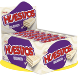 Huesitos Chocolate Blanco Pack Ahorro 36 Unidades, Barritas de Barquillo cubierto de Chocolate Blanco con Relleno de sabor Nata, Chocolate VALOR, 20g por Barrita, 36 Unidades