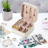 Mini Joyero Viaje, Estuche Portátil para Joyas, Organizador Joyas, Portable, Ideal para Viajes, Cremallera Resistente, Caja de Almacenamiento para pendientes, anillos, collares, pulseras