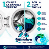 La Antigua Lavandera Detergente en Cápsulas 4 en 1 para Ropa, Aroma Flor de Cerezo, Pack de 3 Cajas de 46 Cápsulas Cada Una, 138 Cápsulas en Total