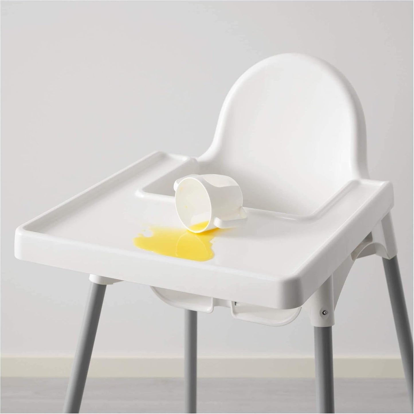Trona Bebe Portátil, Fácil de Desmontar y Transportar, Segura, Estable y Resistente, Incluye Cinturón de Seguridad, Trona Bebé para Comer